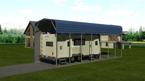 metal detached trailer house covering|metal motorhome covers for sale.